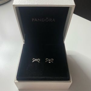 Pandora bow earrings